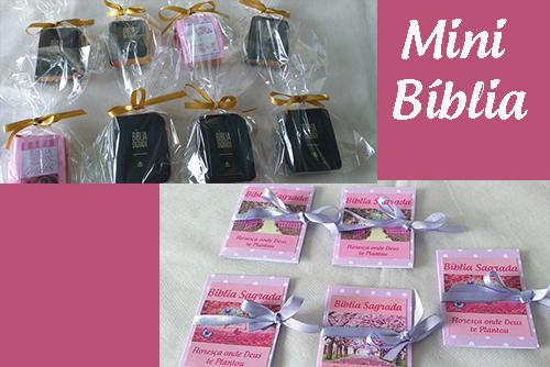 Mini Bíblia Personalizada Para Lembrancinha Viver Com Criatividade